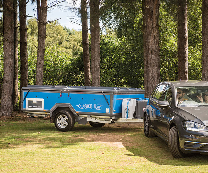 Blue OPUS arriving at site